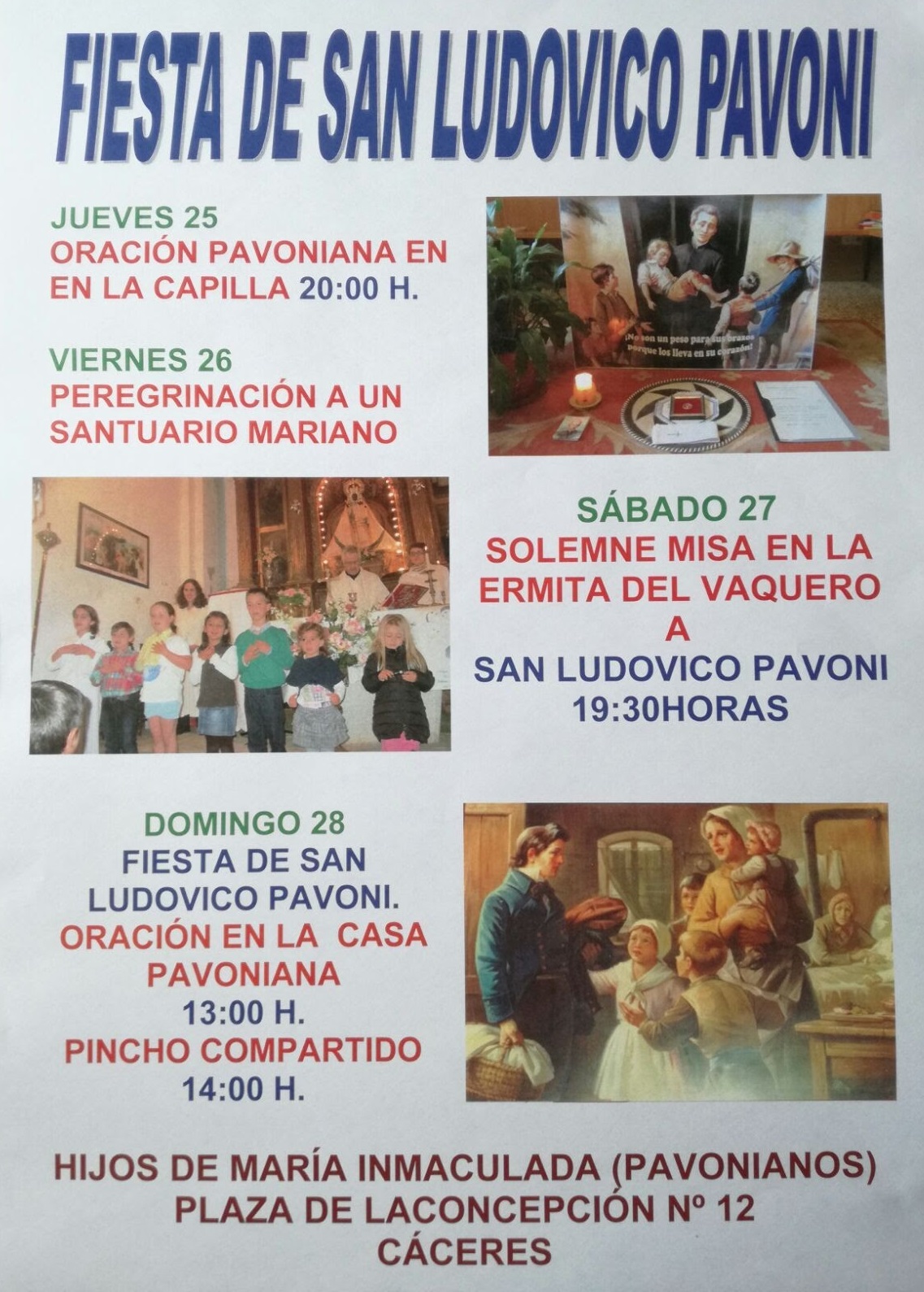 Fiesta San Ludovico Pavoni